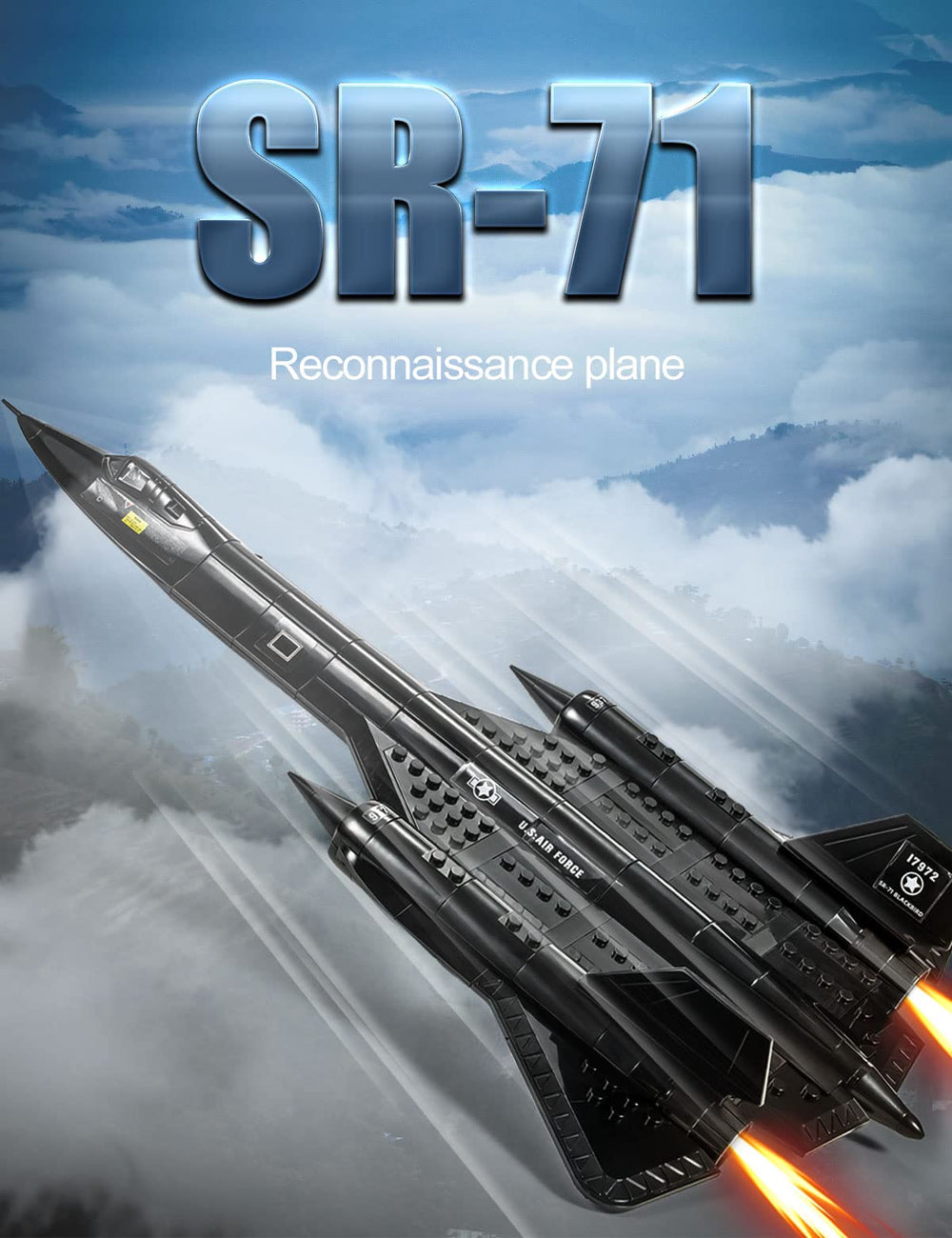 SEMKY SR-71 jet-black model ideal for display and collection