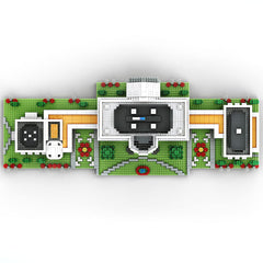 SEMKY White House micro mini blocks detailed facade adds realism.