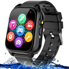 Semloo water-resistant kids watch front view with clear HD display for everyday use.