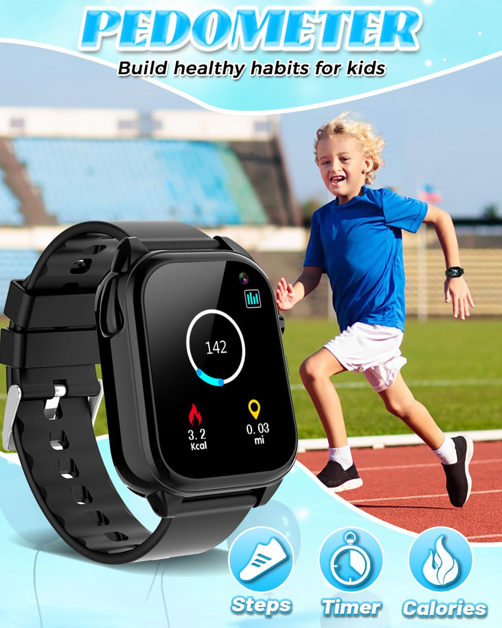 Semloo water-resistant watch resists splashes for safe daily adventures.