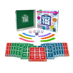 Semper Smart Games PlaySmart Dice Math-Tac-Toe setup image with board and pieces