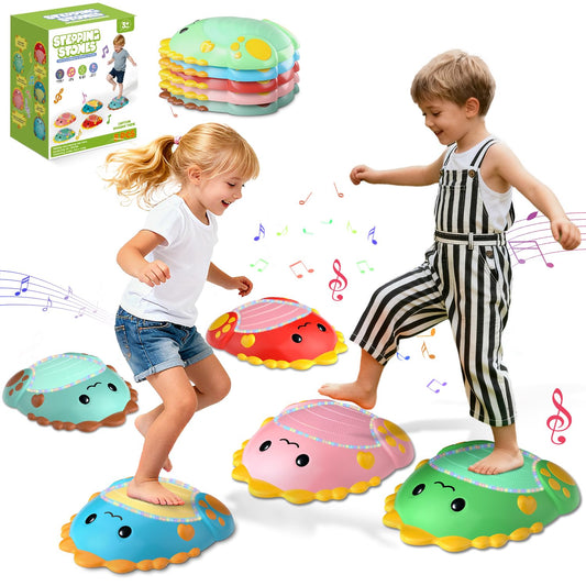 Senkuta light-up stepping stones with piano lights engage balance and rhythm