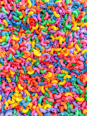 Sensory-N-Stuff rainbow pasta is taste-safe and kid-friendly for hands-on learning.