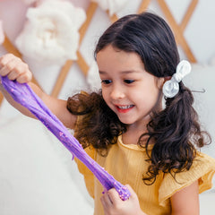 Sensory Elements Butter Slime Kit: close-up of glossy, stretchy slime texture