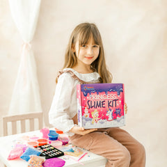Sensory Elements Princess Slime Kit vibrant colors spark creative builds.