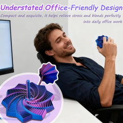 Fidget Star with honeycomb spiral and rotate action enhances desk focus and calm.