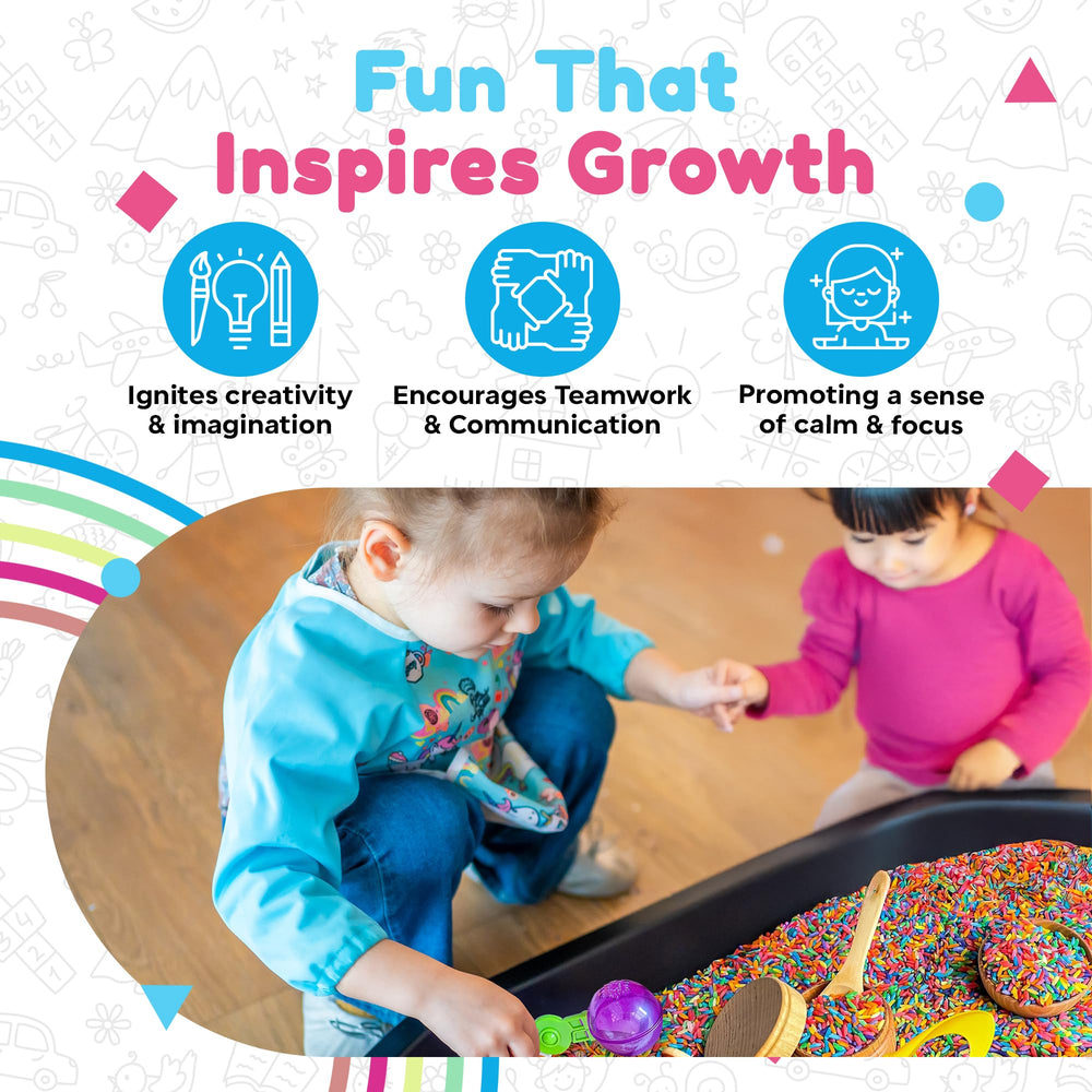 Sensory-N-Stuff wooden bowls support sorting and pouring activities for kids.
