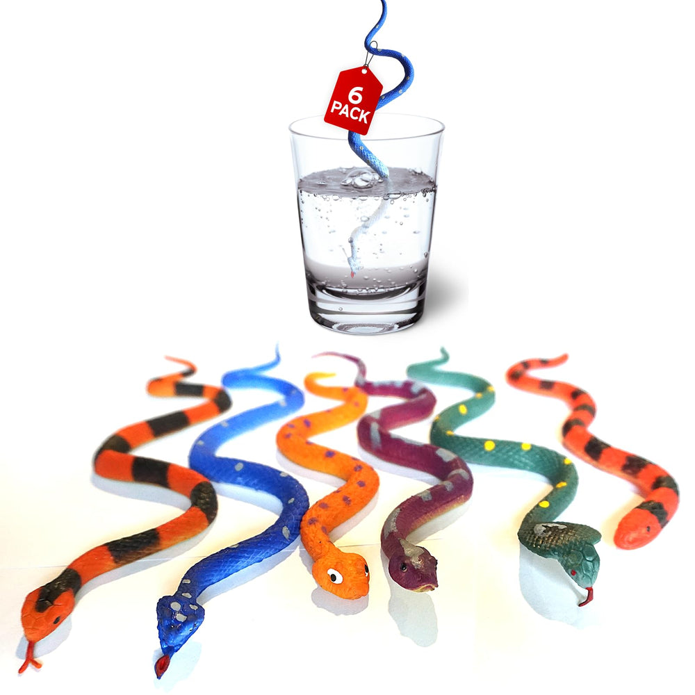 Sensory4U color-changing snakes in a 6-pack for bath time play and discovery