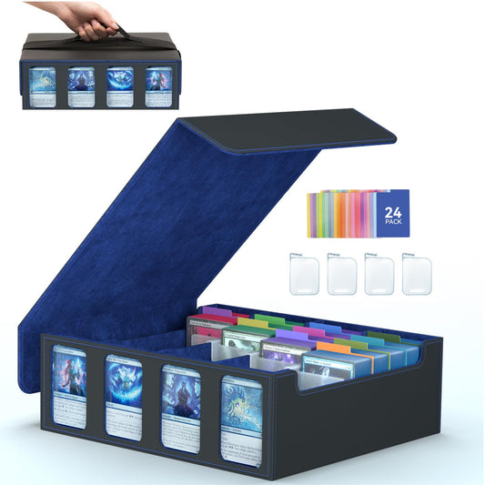 SENVINI 4-Row Box side view highlighting spacious MTG card storage for quick access