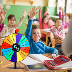 Seqiuay prize wheel easy installation with included marker and eraser.