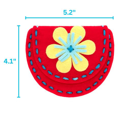 Serabeena felt sheets layout highlights durable materials for purses