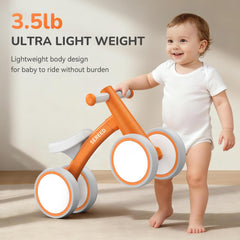 SEREED bike seat close-up offers soft comfort for tiny riders.