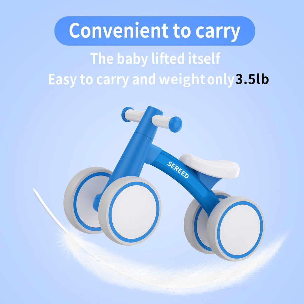 SEREED blue wheels image highlights wear-resistant non-slip surfaces