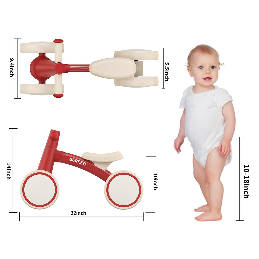 SEREED no-pedal design keeps tiny feet safe with closed wheels.