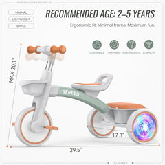 SEREED tricycle lightweight yet sturdy design for portability