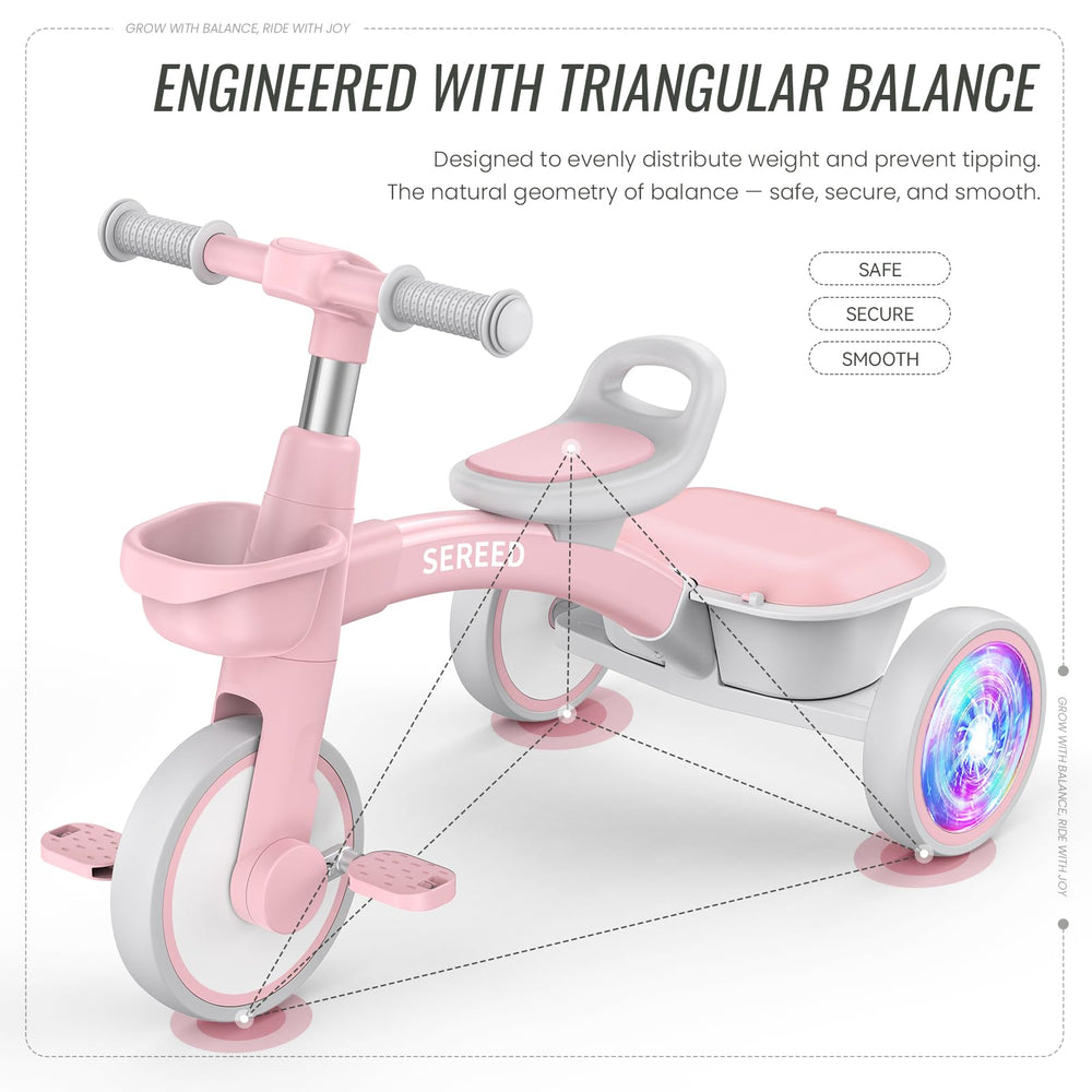 SEREED pink handlebar adjustment for easy customization