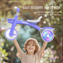 SEREED tricycle quick assembly in purple for minutes