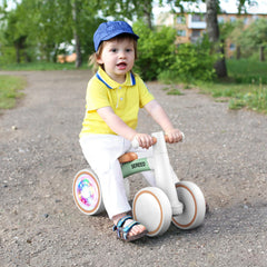 SEREED balance bike used indoors and outdoors with easy portability.