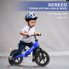 SEREED adjustable-handlebars balance bike fits varying heights for growing riders