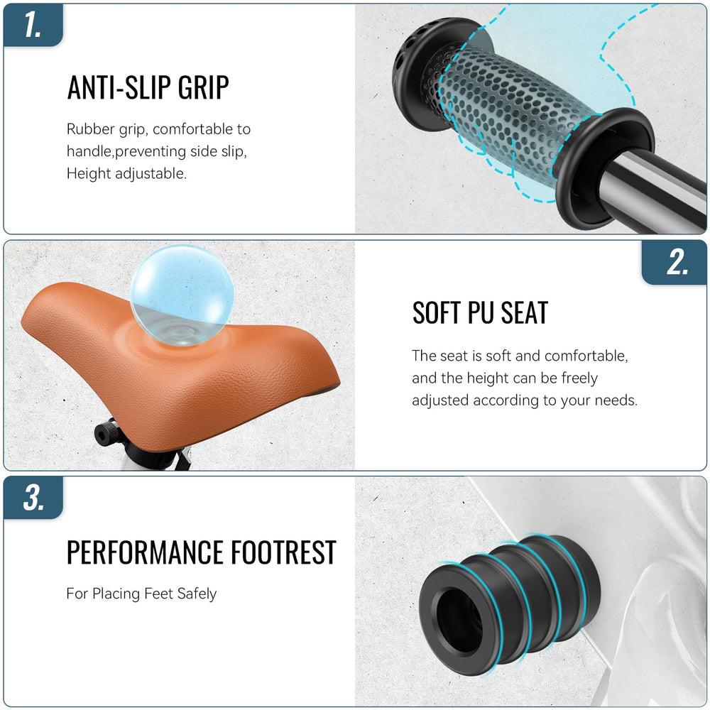 SEREED footrest pad adds stable support during first rides
