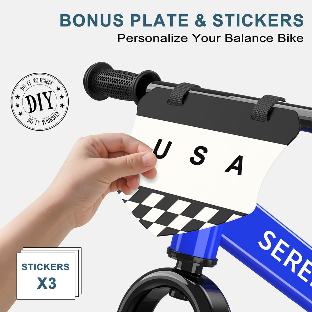 SEREED balance bike no-pedals emphasizes steering practice for beginners