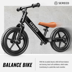 SEREED balance bike is portable and easy to stash in car trunks.