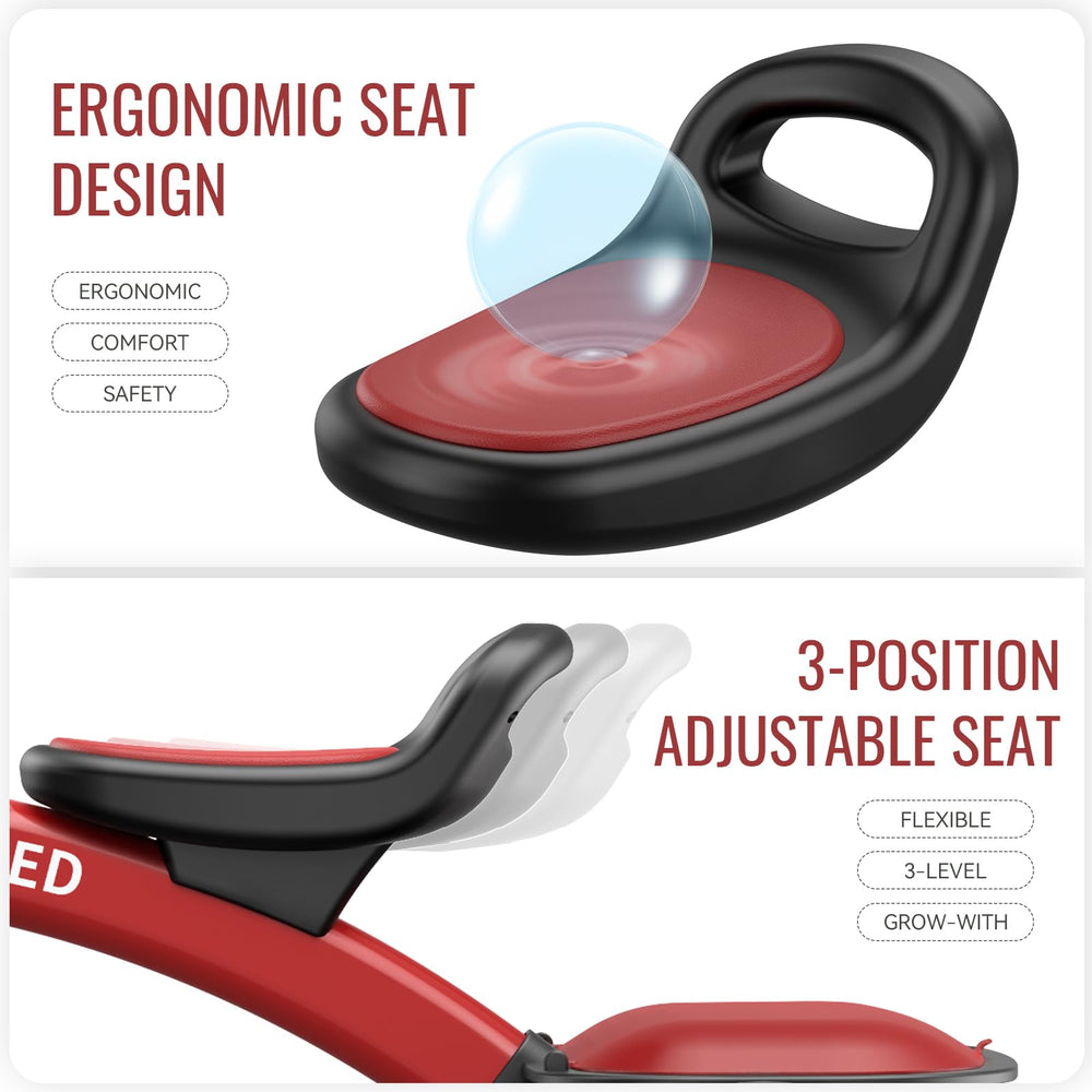 SEREED Tricycle adjustable handlebar, versatile fit for families