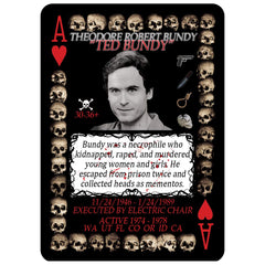 Serial Killer Cards: 54-card set spotlighting names and aliases for curious collectors.