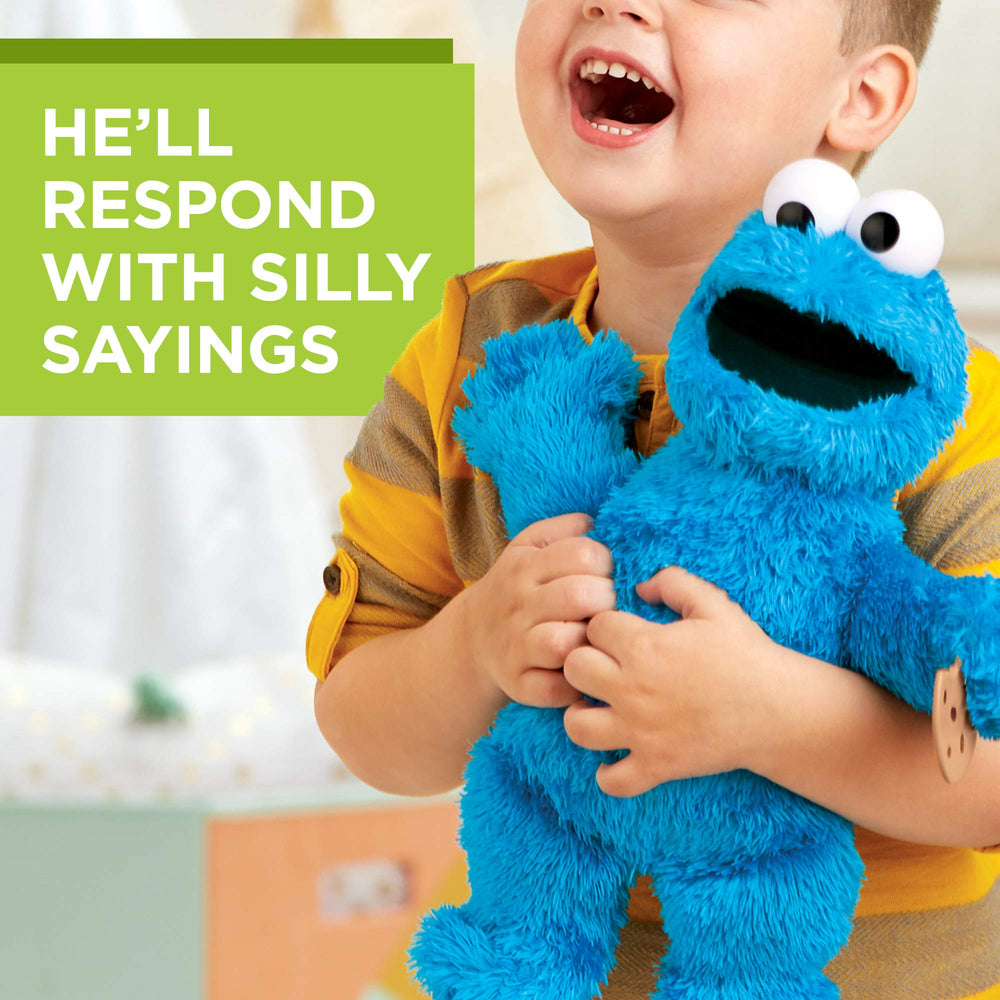 Sesame Street Cookie Monster plush sings and laughs during play