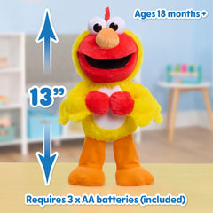 Sesame Street Elmo plush uses recycled fill for a cozy, eco-friendly snuggle.
