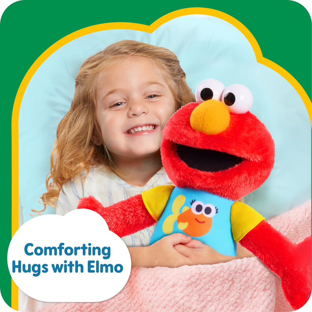Sesame Street Elmo plush offers ultra-soft hugs for naps and play.