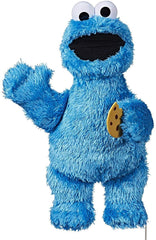 Sesame Street Feed Me Cookie Monster plush holding a cookie for pretend feeding play