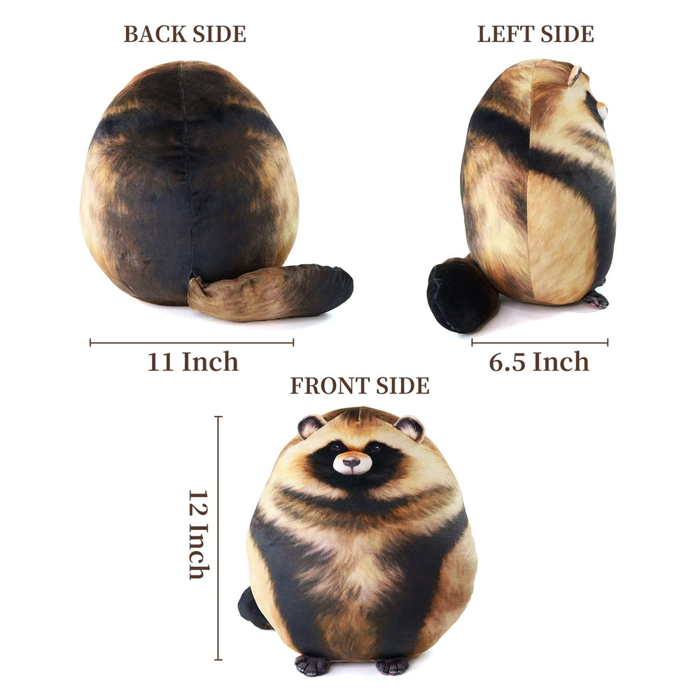 Sew Butiful Raccoon Plush in bedroom decor adds whimsy and warmth.
