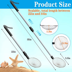 Sfcddtlg beach scoop with detachable head for quick sand sieving.
