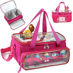 SFYBYHEART carrying case with clear window showing Toniebox for easy packing.