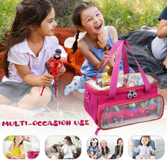 SFYBYHEART case with easy two-zipper pulls for young children.