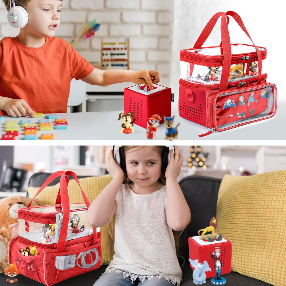 SFYBYHEART travel-ready case with two handles and detachable strap for easy transport.
