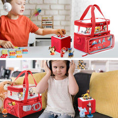 SFYBYHEART travel-ready case with two handles and detachable strap for easy transport.
