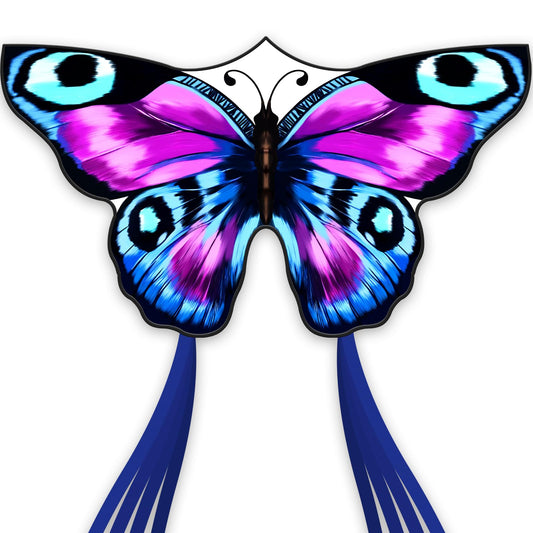 SGftre butterfly kite dancing in the sky for family fun.