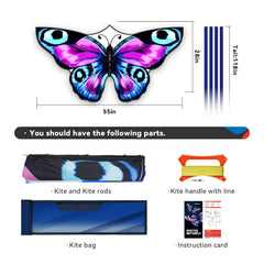 SGftre kite uses durable nylon and fiberglass rods for lasting outdoor use.