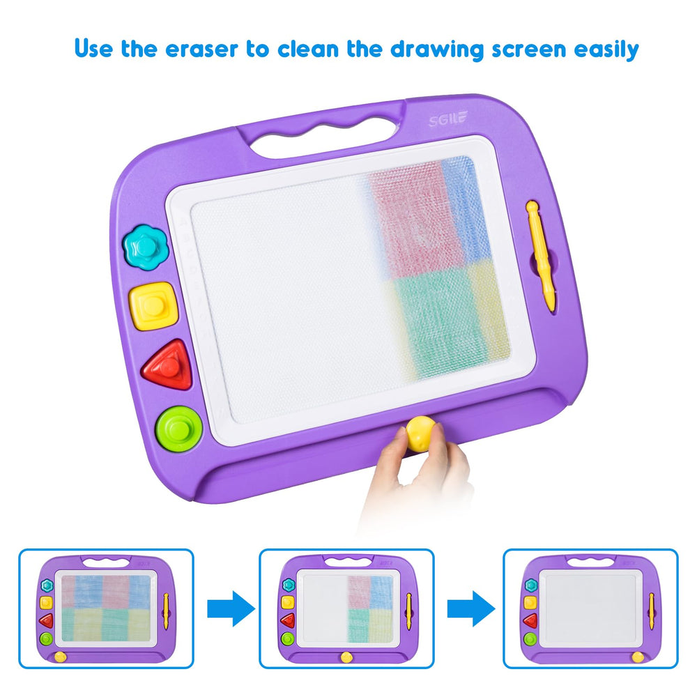 SGILE curved pen tip designed for safe drawing for young children
