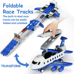 SGIP Airplane Toy unfolded into race tracks for head-to-head competition.