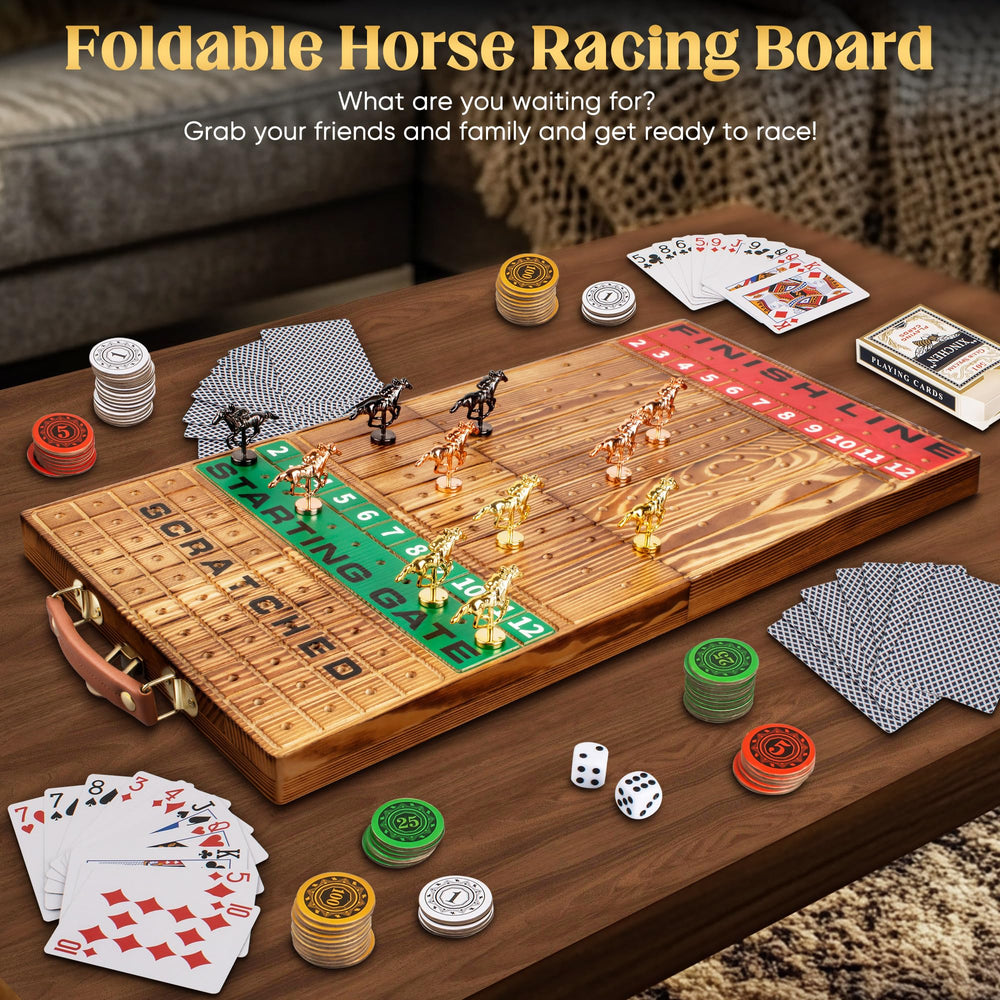 SGJHUI compact storage box keeps dice and horses organized