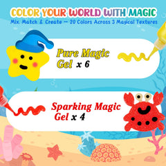 Shabebe Magic Water Elf star jar for display and storage