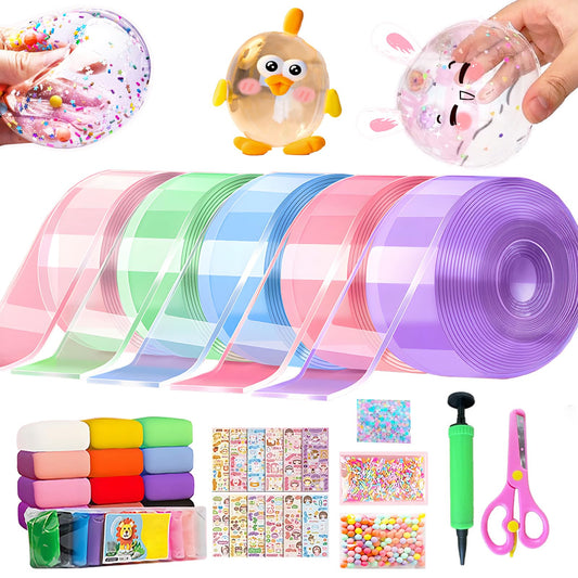 Shaguanchang nano tape bubble kit packaging for quick kids crafts