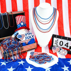 SHAOQINLIN 4th of July and Veterans Day beads enhance festive outfits easily.