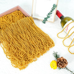 SHAOQINLIN festival gold beads ideal for throws and decor