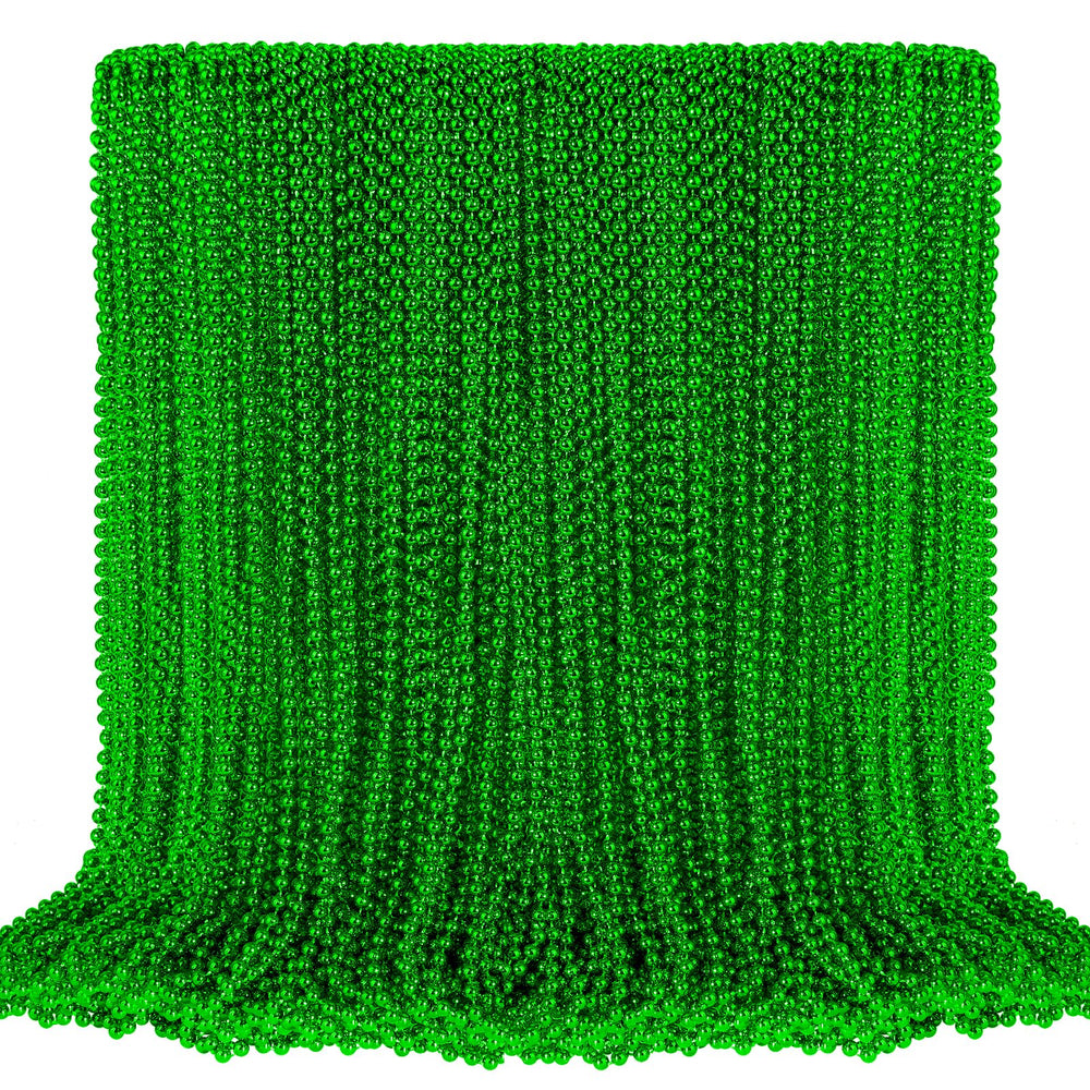 SHAOQINLIN green beads necklace set for festive décor and party favors.