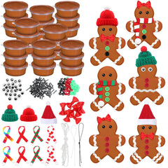 Shappy 24-pack Christmas gingerbread clay set for creative holiday crafts