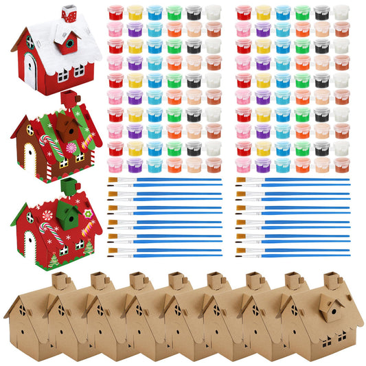 Shappy 6-pack gingerbread houses ready for coloring and display.